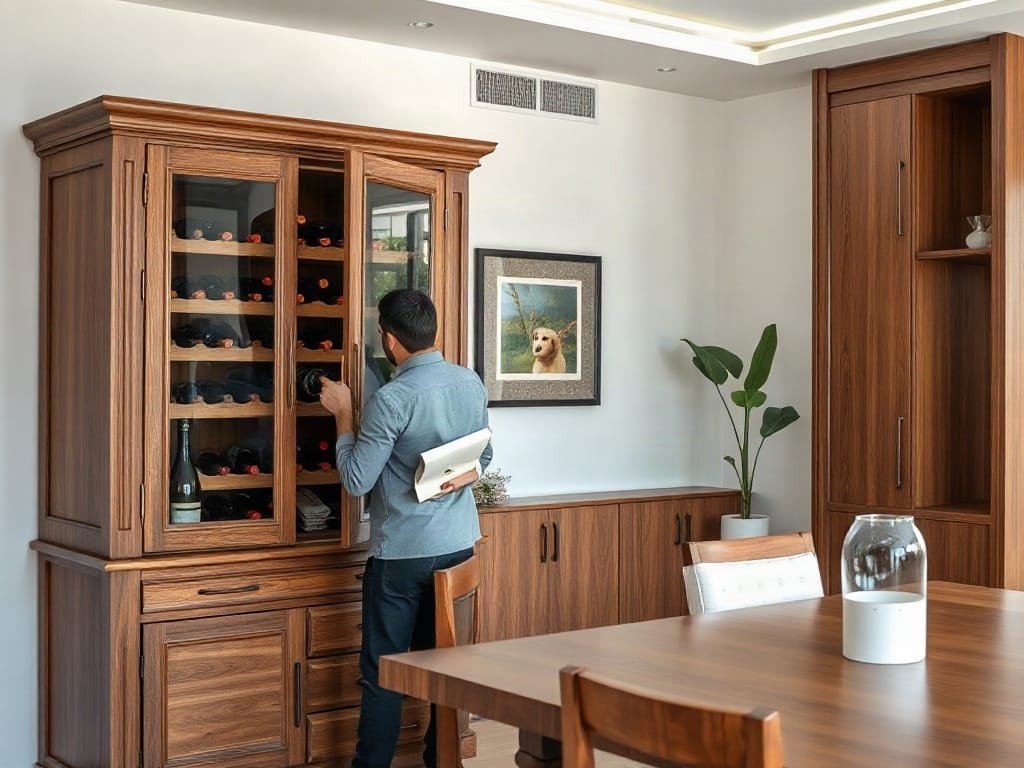 Khám Phá Ngay: 3 Loại Gỗ Tốt Nhất Cho Tủ Rượu Tạo Điểm Nhấn Không Gian Sống Kinh nghiệm chọn tủ rượu: kiểm tra kết cấu