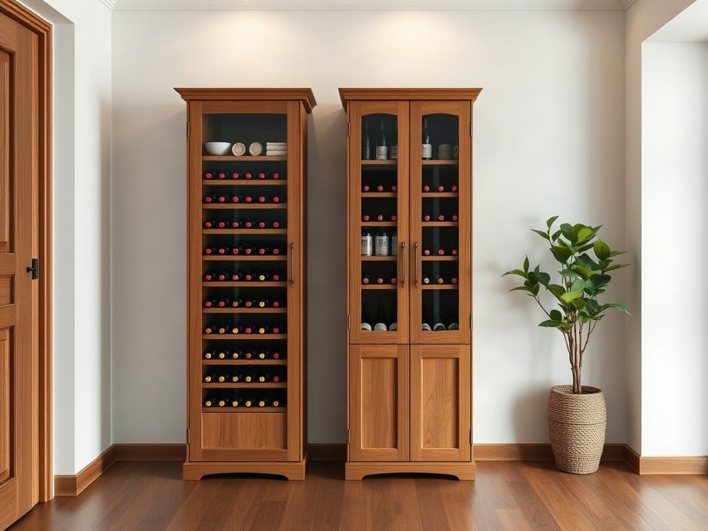 Kinh nghiệm chọn tủ rượu: so sánh kích thước