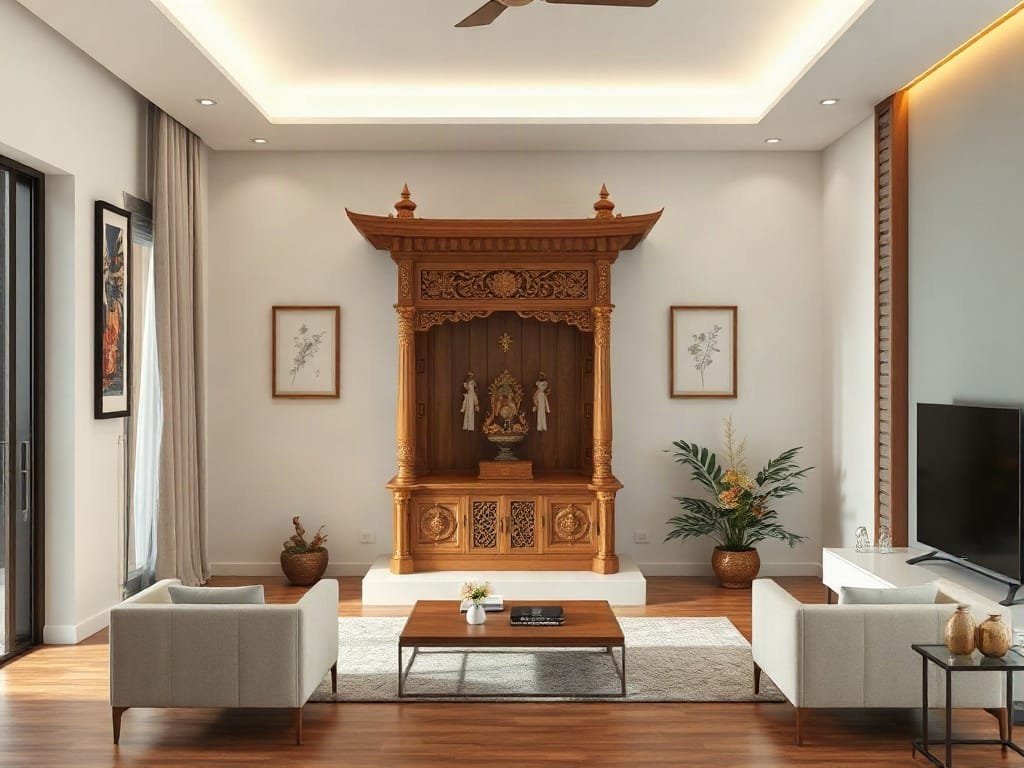 Kinh nghiệm chọn tủ thờ: hợp không gian