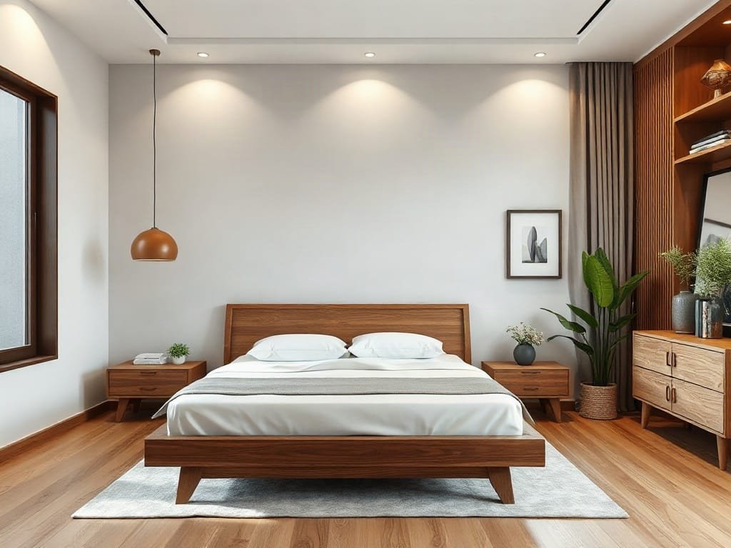 Những Lưu Ý Phong Thủy Giường Gỗ Mang Lại Sự An Lành Cho Giấc Ngủ Phong thủy giường ngủ: bố cục hài hòa