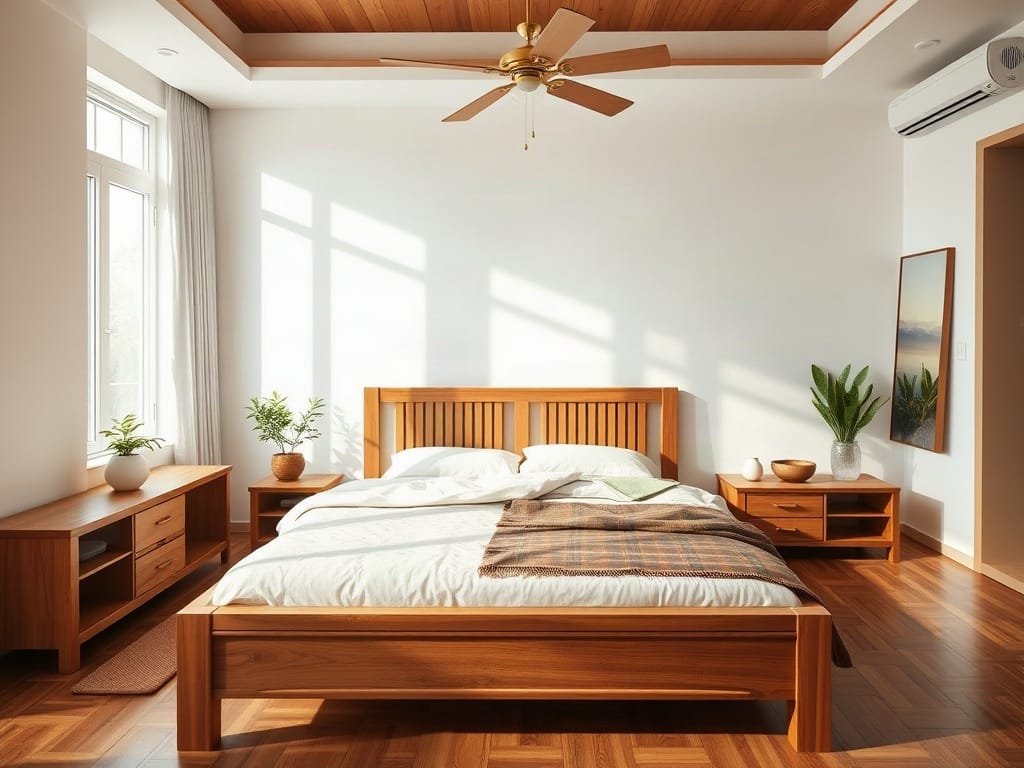 Bí Quyết Cách Đặt Giường Ngủ Đúng Phong Thủy Để Đón Lộc Vào Nhà Phong thủy giường ngủ: không gian thông thoáng