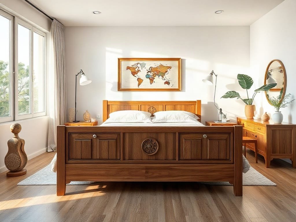 Những Lưu Ý Phong Thủy Giường Gỗ Mang Lại Sự An Lành Cho Giấc Ngủ Phong thủy giường ngủ: không gian thông thoáng