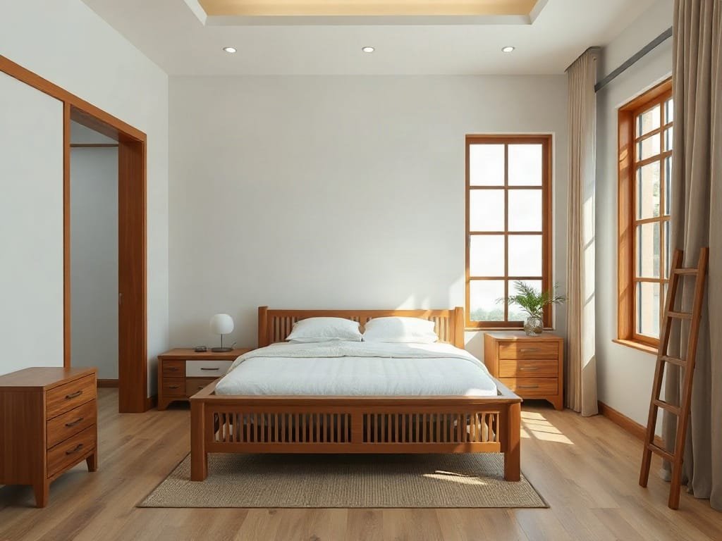 Những Lưu Ý Phong Thủy Giường Gỗ Mang Lại Sự An Lành Cho Giấc Ngủ Phong thủy giường ngủ: vị trí đặt hợp lý