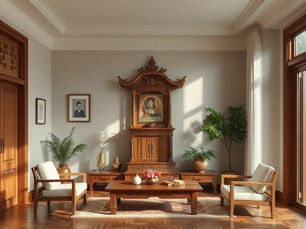 Phong thủy tủ thờ: không gian thực tế