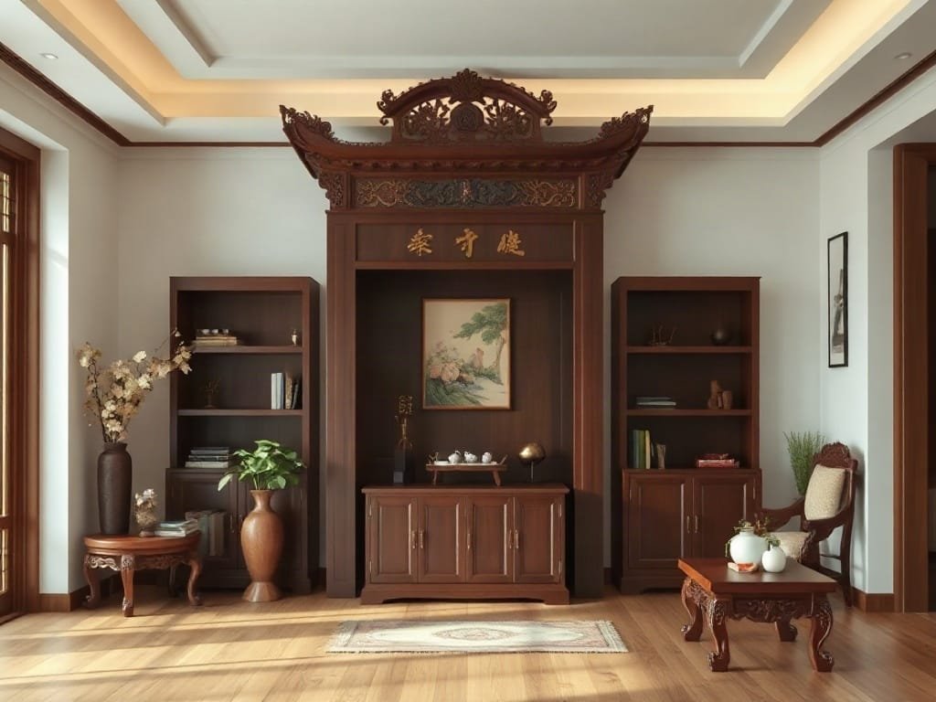 Phong thủy tủ thờ: không gian thực tế