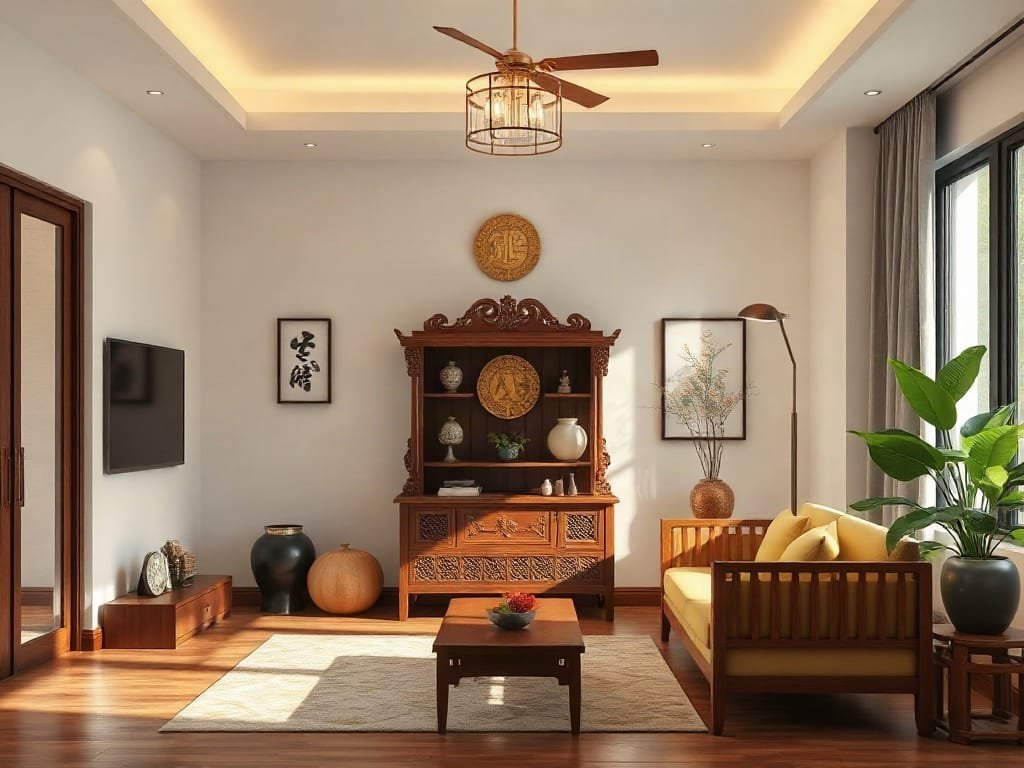 Phong thủy tủ thờ: màu sắc hợp mệnh