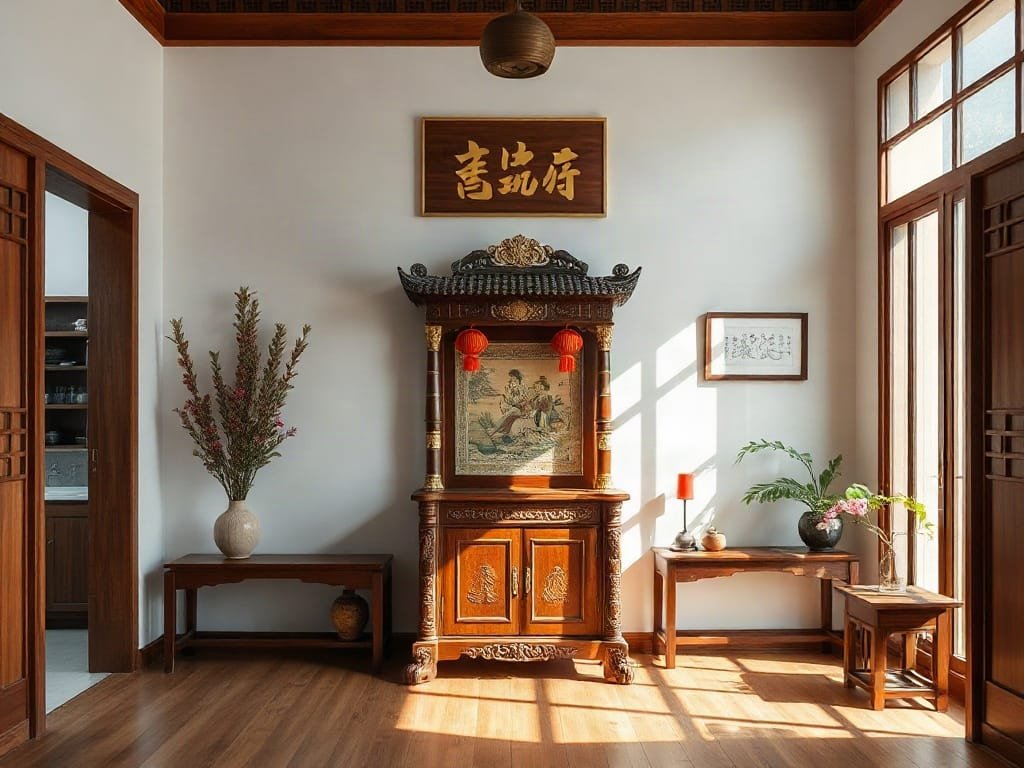 Phong thủy tủ thờ: vị trí đặt hợp lý