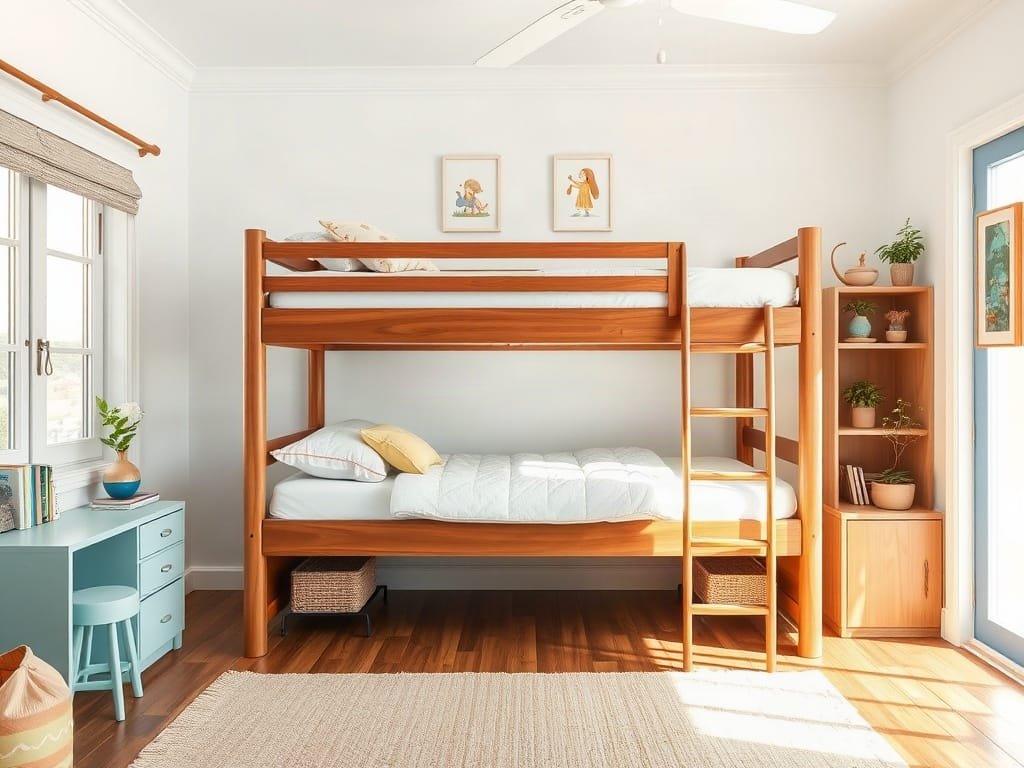 6 Mẹo Hay Với Giường Tầng Trẻ Em Giúp Tối Ưu Không Gian Phòng trẻ em Việt Nam sáng và thoáng với giường tầng thiết kế riêng.