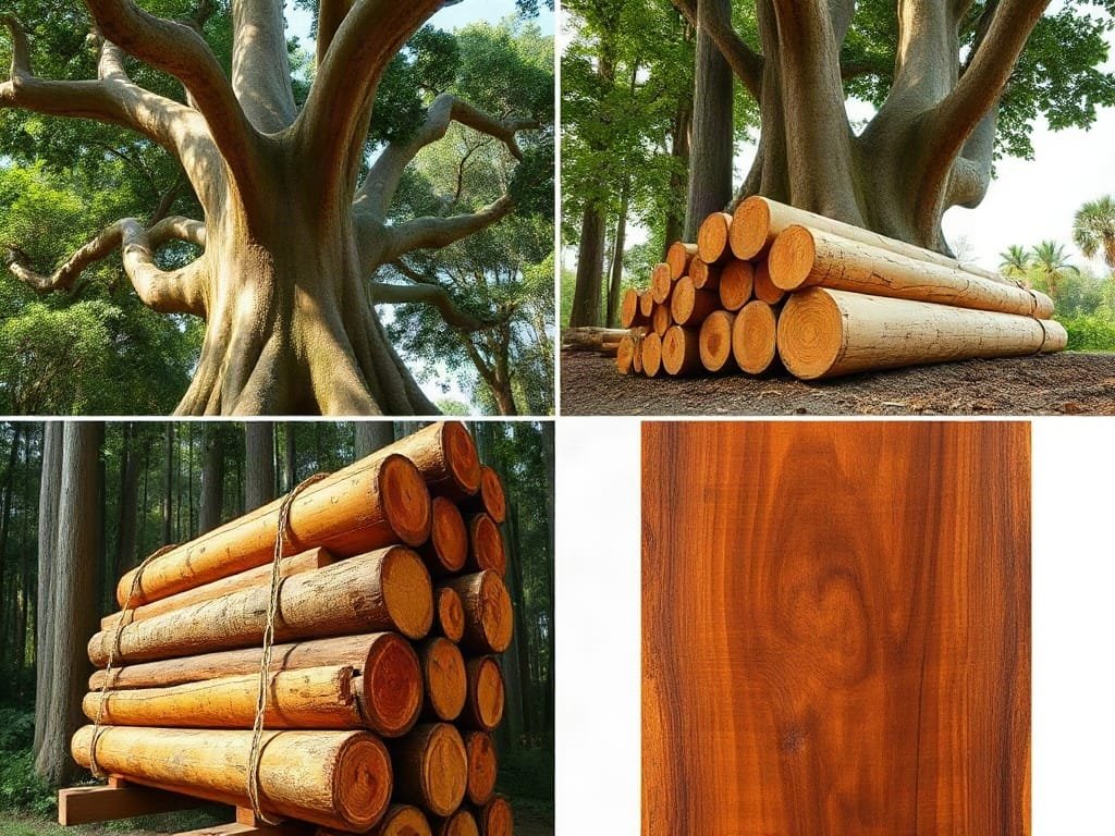 Quy trình gỗ Đinh Hương: từ cây rừng đến tấm gỗ hoàn thiện