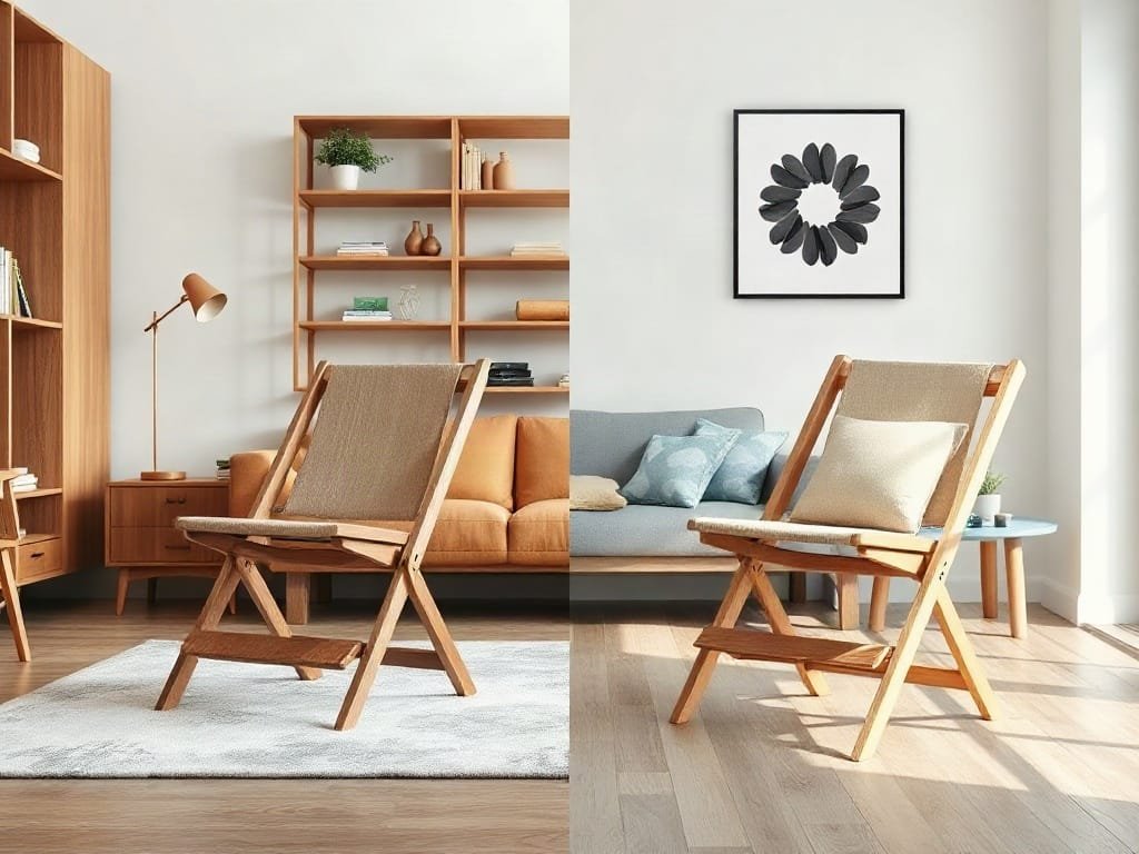 Khám Phá Ghế Xếp Du Lịch Bỏ Túi: Tiện Ích Đẳng Cấp Cho Mọi Chuyến Đi So sánh ghế bố: gỗ tự nhiên và MDF Melamine