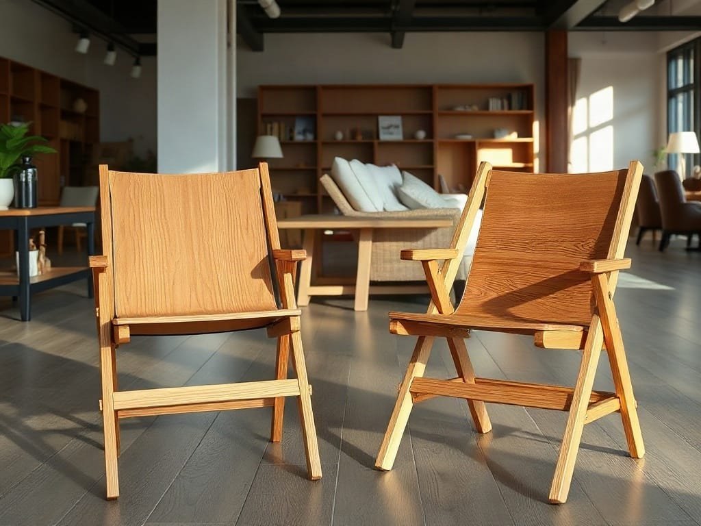 So sánh ghế bố: gỗ tự nhiên và MDF Melamine