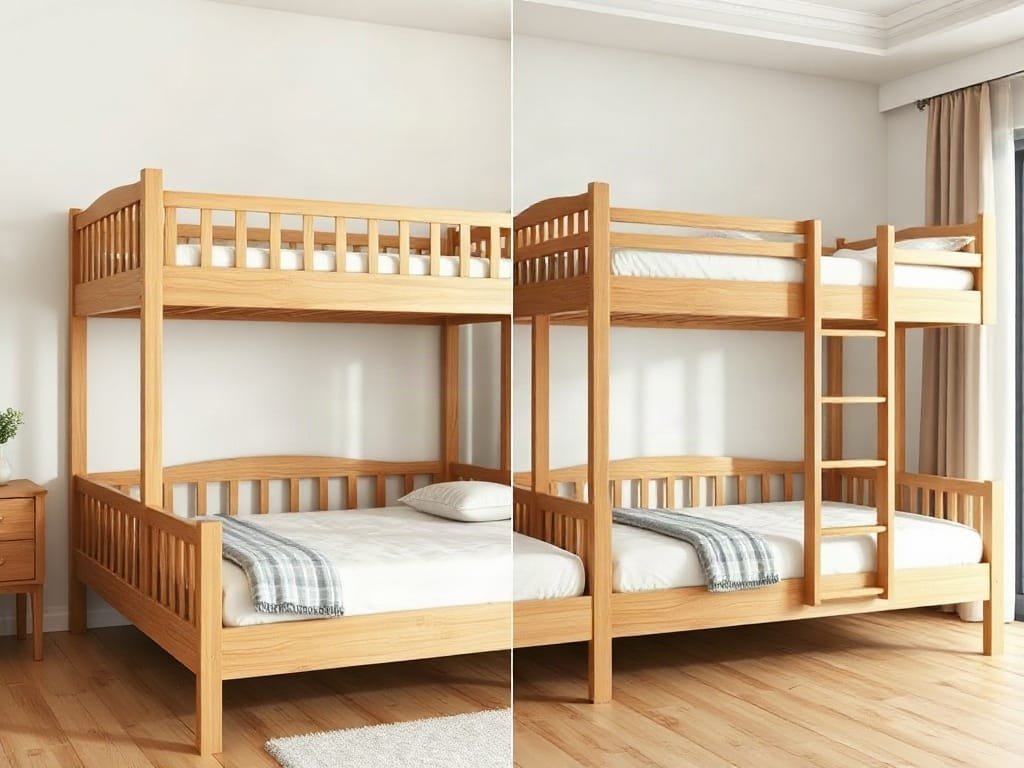 So sánh giường tầng: gỗ tự nhiên và MDF Melamine