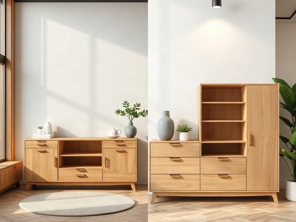 So sánh nội thất gỗ: gỗ tự nhiên và MDF Melamine
