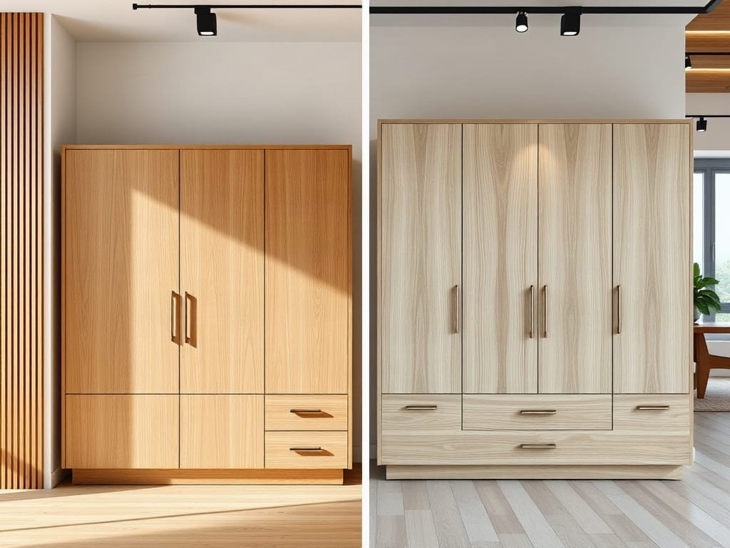 So sánh nội thất gỗ: gỗ tự nhiên và MDF Melamine