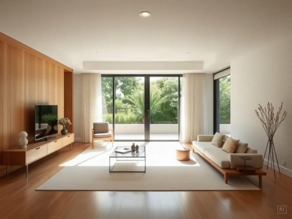 Trưng bày nội thất tối giản Nhật Bản trong ngôi nhà sang trọng