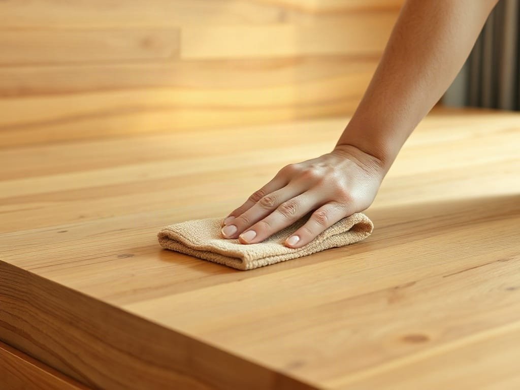 6 Bước xử lý giường gỗ bị mối mọt hiệu quả tại nhà Vệ sinh giường ngủ: lau bằng khăn mềm