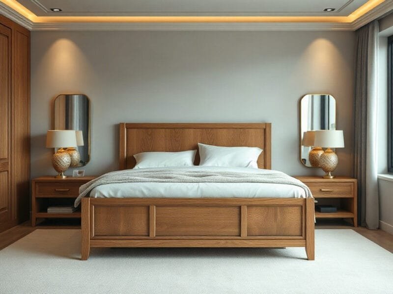 Giường ngủ gỗ sồi - Sang trọng và bền đẹp cho không gian nội thất