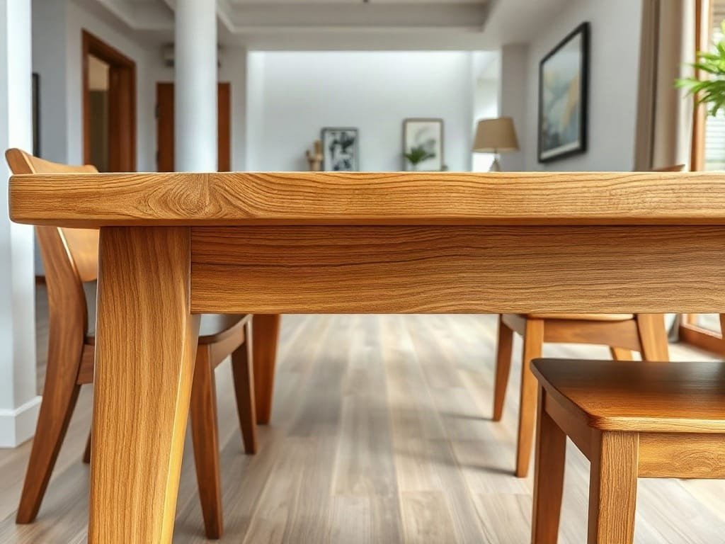 5 Tác Dụng Đầy Bất Ngờ Của Bàn Ăn Gỗ Dễ Phối Nội Thất Kinh nghiệm chọn bàn ăn: kiểm tra bề mặt