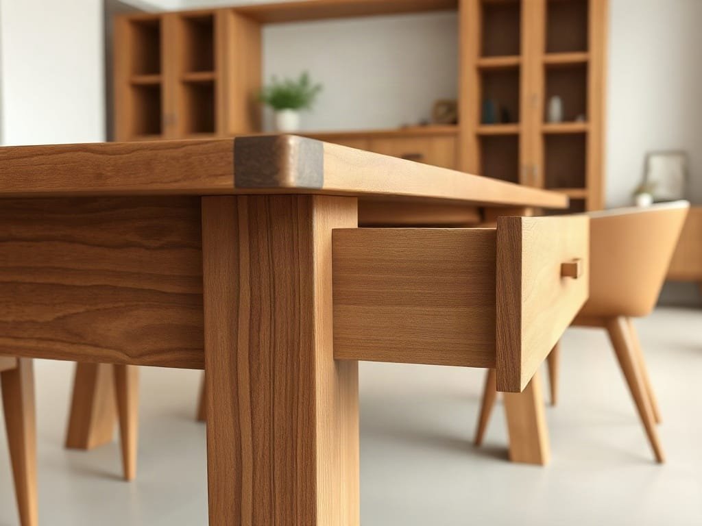 5 Tác Dụng Đầy Bất Ngờ Của Bàn Ăn Gỗ Dễ Phối Nội Thất Kinh nghiệm chọn bàn ăn: kiểm tra kết cấu