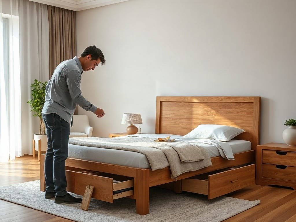 Tận Hưởng Không Gian Sống Đẳng Cấp Với Giường Gỗ Tự Nhiên Tại Bình Thạnh Kinh nghiệm chọn giường ngủ: kiểm tra kết cấu