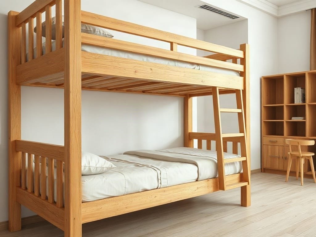 Kinh nghiệm chọn giường tầng: chi tiết phụ kiện