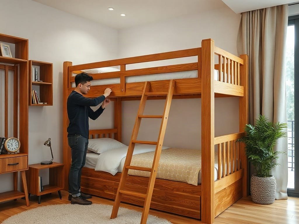 Lựa Chọn Giường Tầng Cho Bé Tại Bình Thạnh: Giải Pháp Tối Ưu Cho Phòng Ngủ Nhỏ Kinh nghiệm chọn giường tầng: kiểm tra kết cấu
