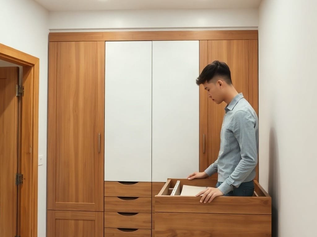 Kinh nghiệm chọn tủ quần áo: kiểm tra kết cấu