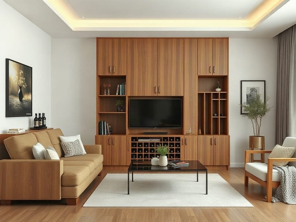 Kinh nghiệm chọn tủ rượu: hợp không gian