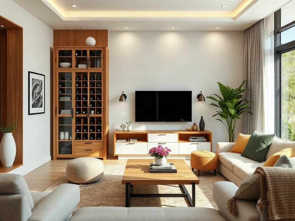 Kinh nghiệm chọn tủ rượu: hợp không gian