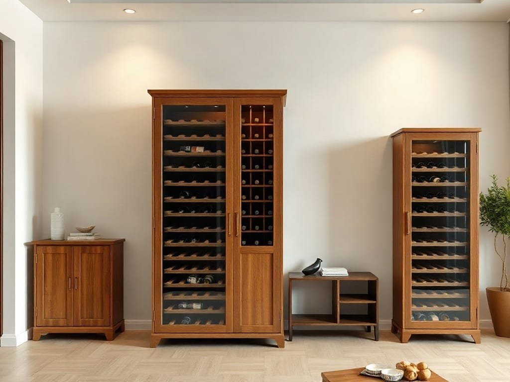Kinh nghiệm chọn tủ rượu: so sánh kích thước