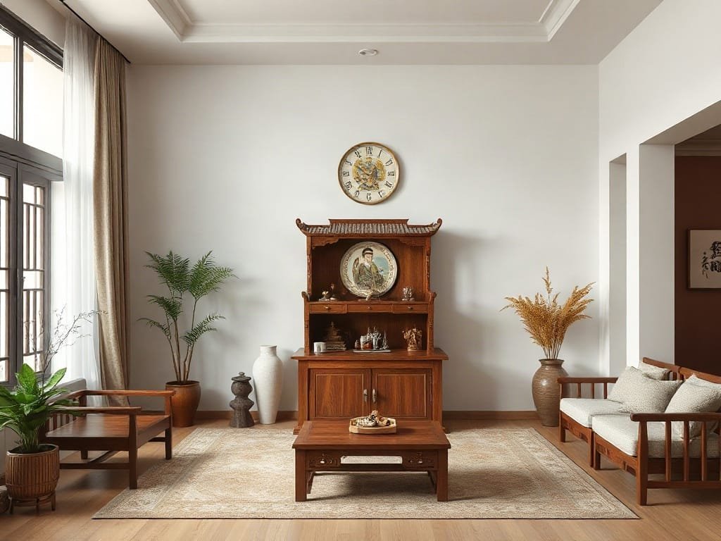 Bí Quyết Phong Thủy Cho Bàn Thờ Gia Tiên Mang Lại Bình An Và Tài Lộc Phong thủy tủ thờ: bố cục hài hòa