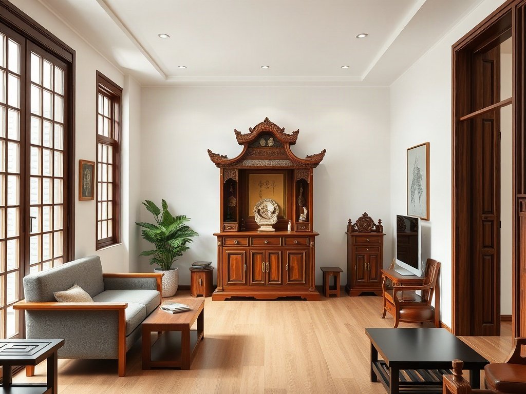 Cách Đặt Bàn Thờ Hợp Tuổi Gia Chủ Để Gia Đạo Hưng Vượng Phong thủy tủ thờ: vị trí đặt hợp lý