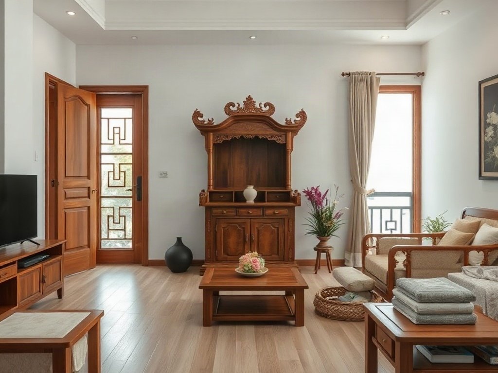 Bí Quyết Phong Thủy Cho Bàn Thờ Gia Tiên Mang Lại Bình An Và Tài Lộc Phong thủy tủ thờ: vị trí đặt hợp lý