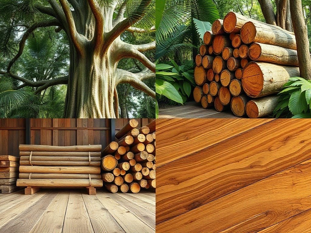 Quy trình gỗ phong cách độc đáo: từ cây rừng đến tấm gỗ hoàn thiện