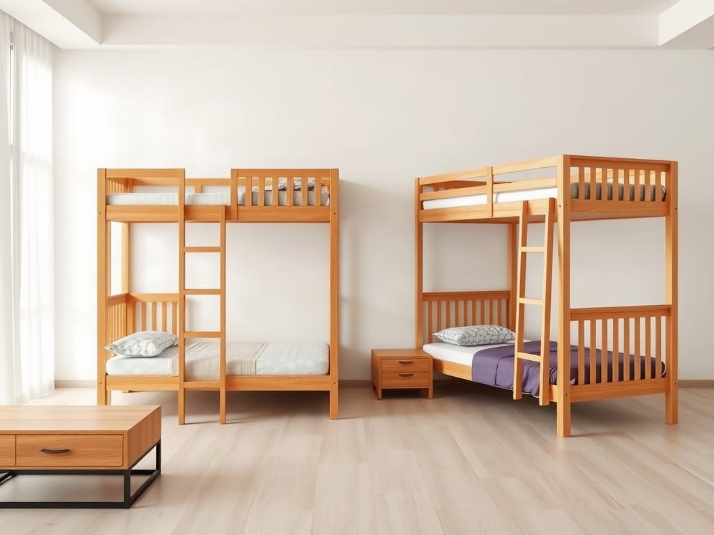 So sánh giường tầng: gỗ tự nhiên và MDF Melamine