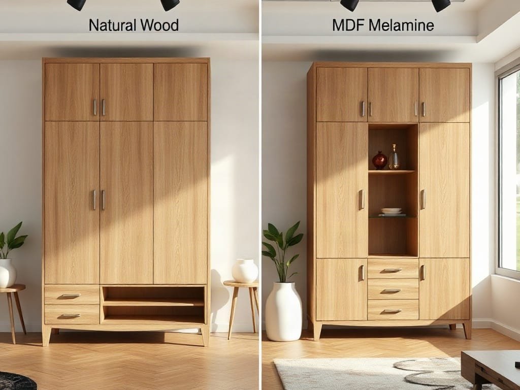 So sánh nội thất gỗ: gỗ tự nhiên và MDF Melamine