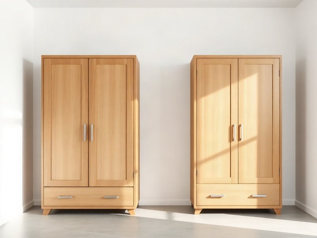 So sánh tủ quần áo: gỗ tự nhiên và MDF Melamine